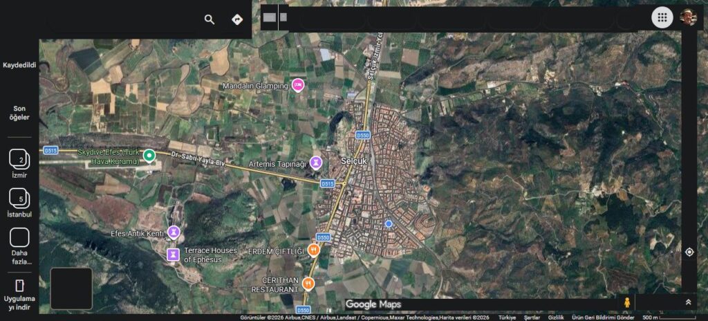 Map of Selçuk, İzmir, Türkiye — Olea Olive Oil location